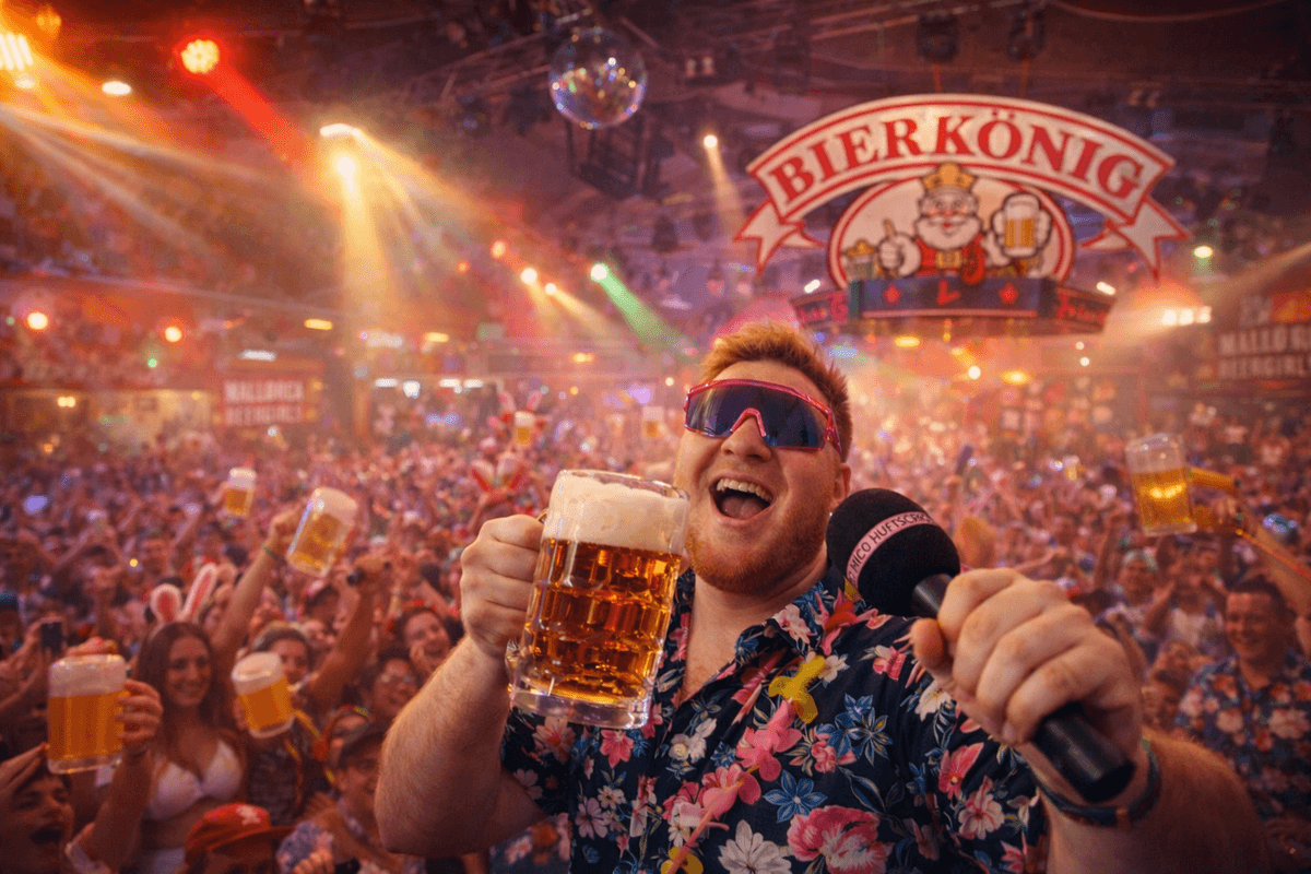 Nico bei seinem legendären Auftritt im Bierkönig